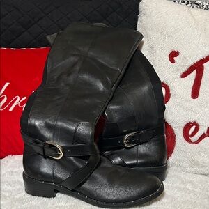 Genuine leather riding boots